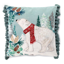 Load image into Gallery viewer, Alpine Forest Pillow with Tassels
