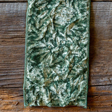 Load image into Gallery viewer, Crushed Velvet Ribbon Spruce
