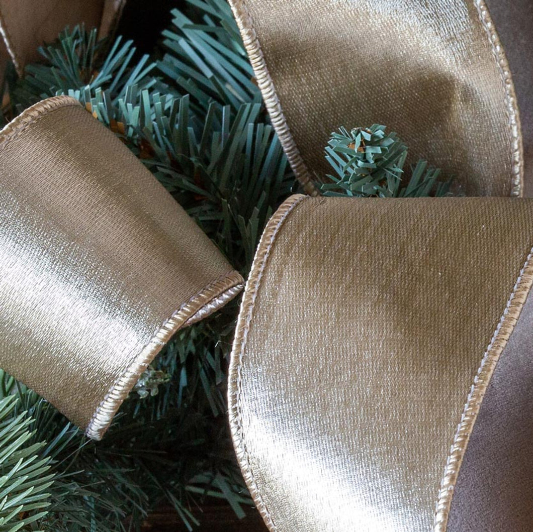 Metallic Satin Ribbon, Platinum
