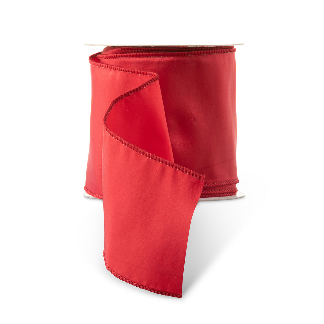 Taffeta Satin Wide Ribbon, Red