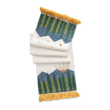 Load image into Gallery viewer, Mountain Sunrise Appliques Cotton Table Runner
