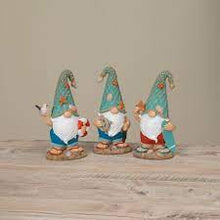 Load image into Gallery viewer, 9.4&quot;H Resin Nautical Gnome
