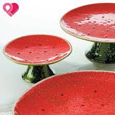 Watermelon Pedestal Plate