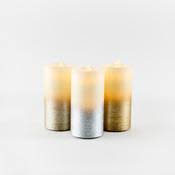 Ombre Metallic Water Wick Candle w/Remote