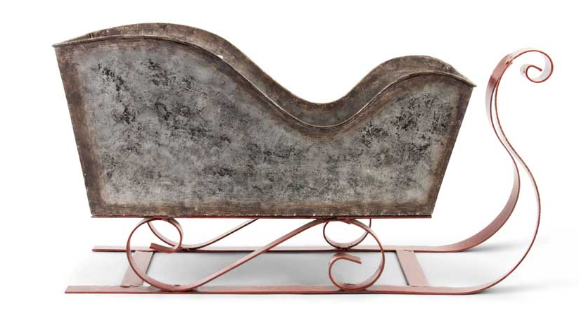 Metal Tabletop Sleigh