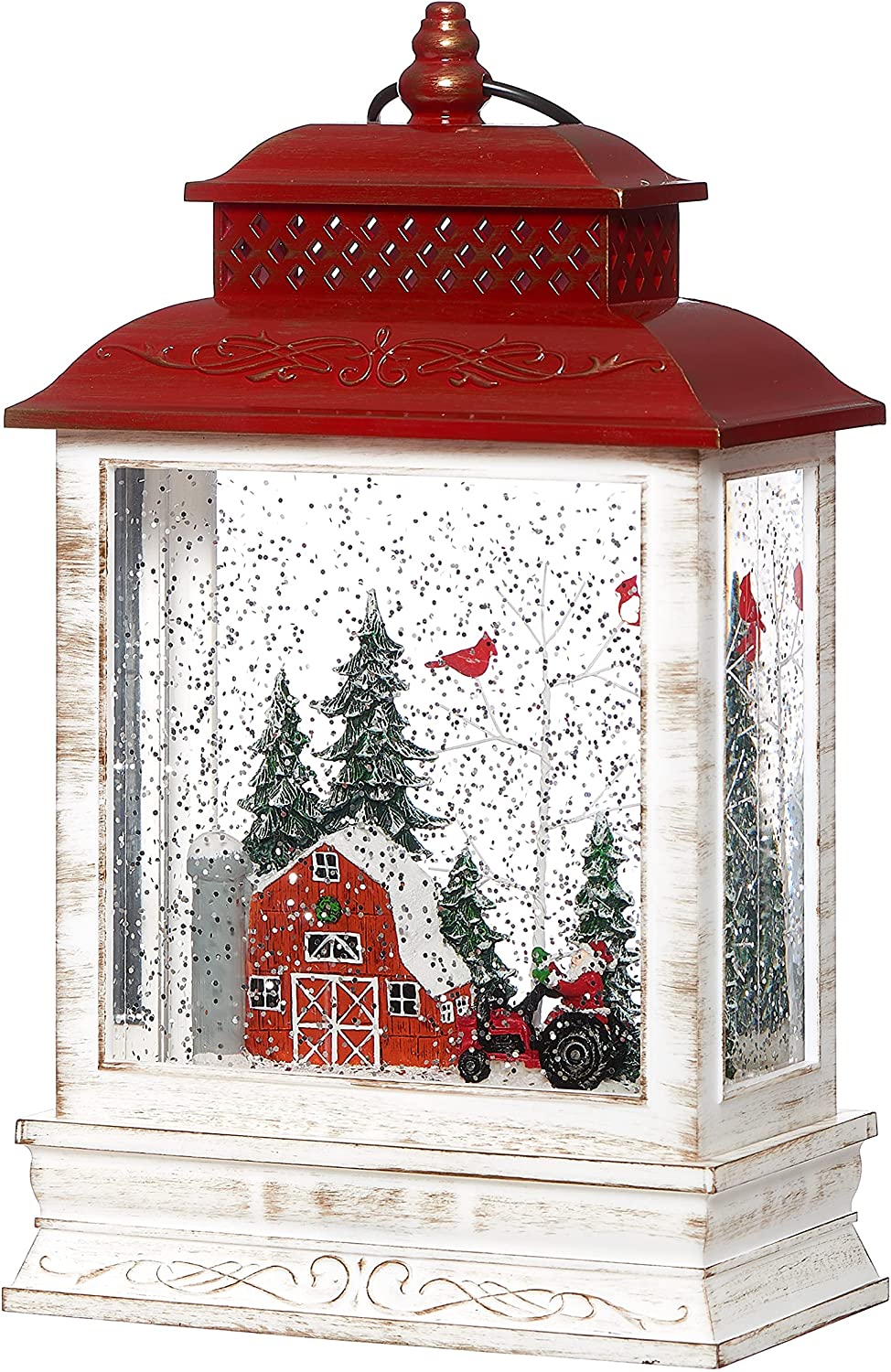 LED Swirl Farmer Santa