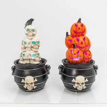 Load image into Gallery viewer, 23.6&quot;H Electric Lighted Smoking Cauldron
