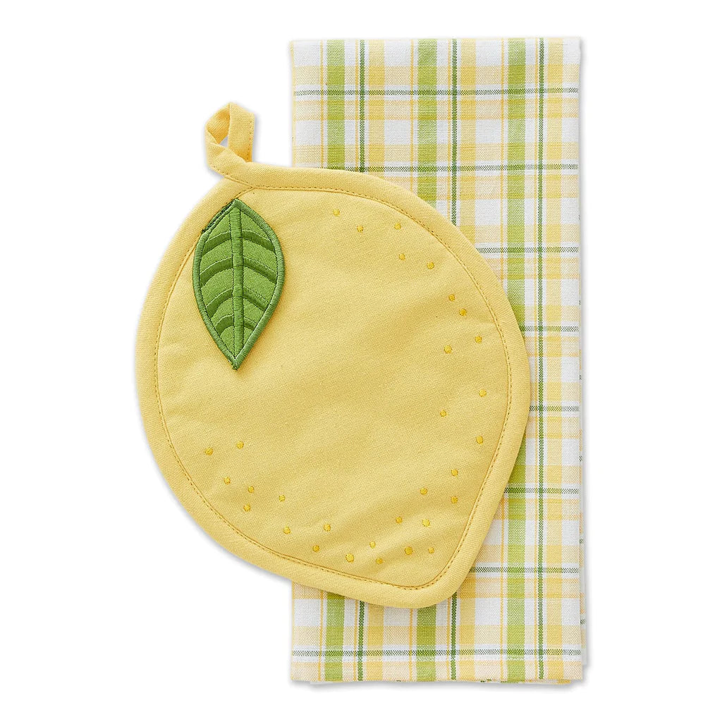 Lemon Potholder Gift Set