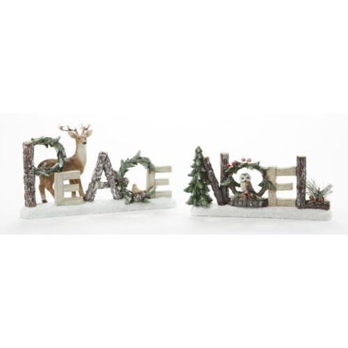 Resin Winter Forest Sign