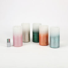 Load image into Gallery viewer, Ombre Metallic Water Wick Candle w/Remote
